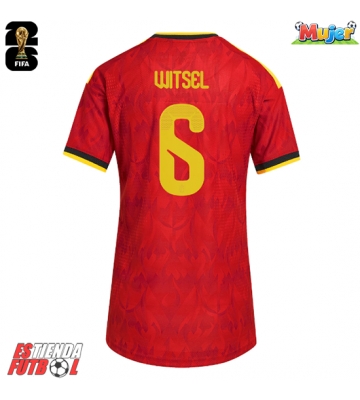 Bélgica Axel Witsel #6 Primera Equipación Mujer Mundial 2026 Manga Corta